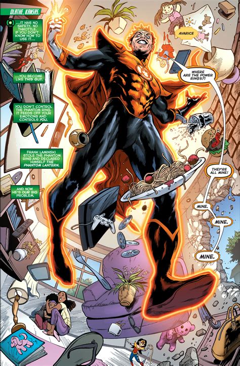Green Lanterns Vs An Orange Phantom Lantern Comicnewbies