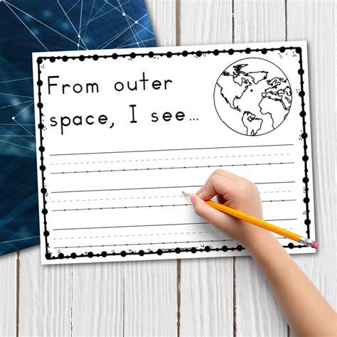 Free Printable Space Writing Prompts For Kindergarten