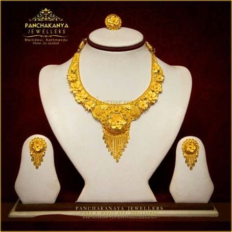 22k gold necklace set jewelleries nepali jewellery gold jewellery silver jewellery