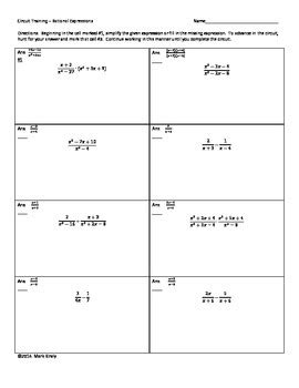 Transforming exponential and logarithmic functions worksheet answers from precalculus worksheets with answers pdf , source:incharlottesville.com. Circuit Training for Simplifying Rational Expressions; Algebra 2 and above