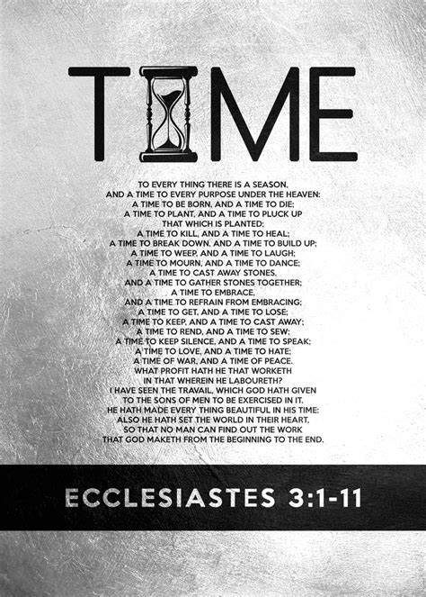 Ecclesiastes 3 1 To 11 Poster By Abconcepts Displate