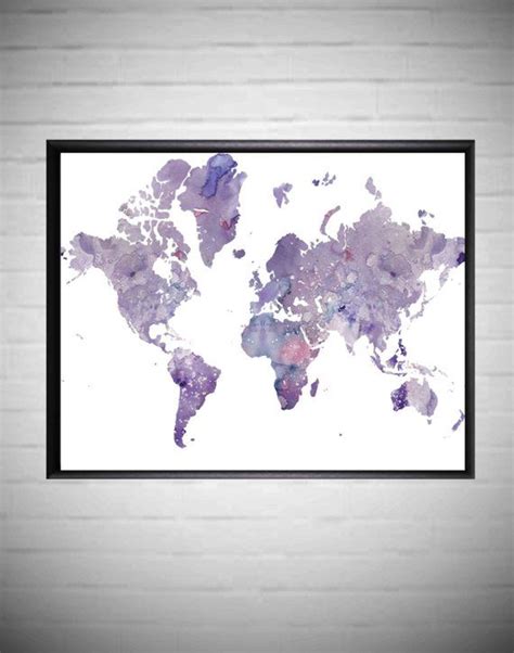 World Map Prints Large World Map Home And Living Art A1 Etsy World