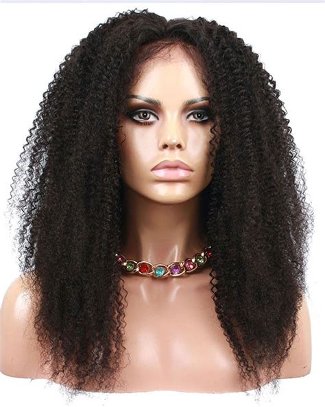 Brazilian Virgin Hair Kinky Curly 360 Lace Wigs Pre Plucked Hairline