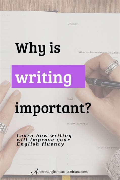 Why Is Writing Important Vocabulary Lessons English Speaking Skills