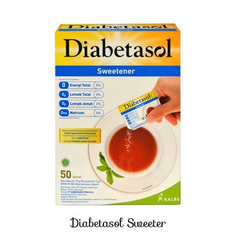 Jual Diabetasol Sweetener Pengganti Gula Untuk Diabetes Kemasan Box Isi