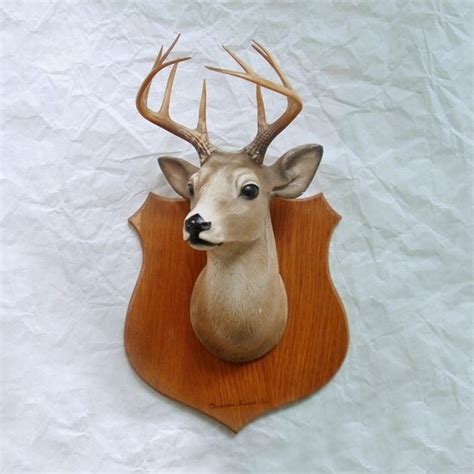 Vintage Miniature Mounted Buck Deer Head By Rattyandcatty On Etsy