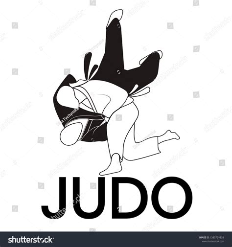 Judo Vector Illustration Simple Logo Judo Vector De Stock Libre De