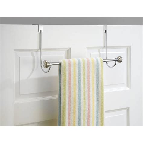Interdesign York Over Shower Door Towel Rack Bar For Bathroom Chrome