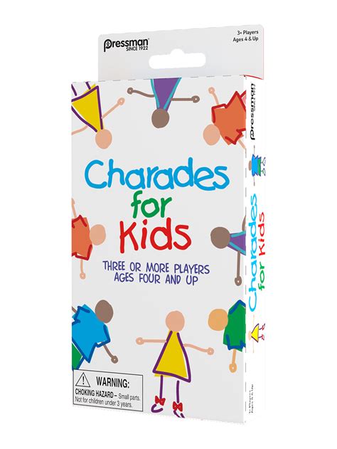 Buy Pressman Charades For Kids Game Travel Version No Reading