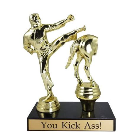 Kick Ass Trophy Custom Funny Office Award 7 Tall Etsy