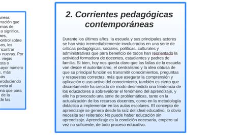 2 Corrientes Pedagógicas Contemporáneas By Jorge González On Prezi