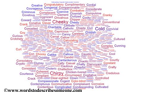 Word bank adjectives that describe people aim supplementary vocabulary building level intermediate time. C words to describe someone | C words to describe a person