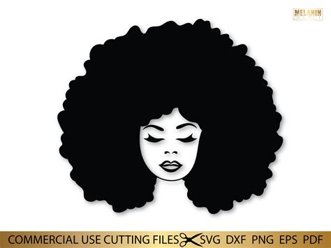 Afro Woman Svg Files For Cricut African American Woman Svg Black Woman