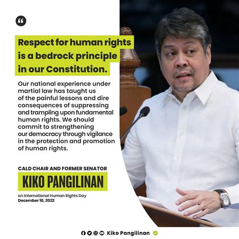 Kiko Pangilinan On Twitter Mahalaga Ang Pagkilala Sa Karapatang