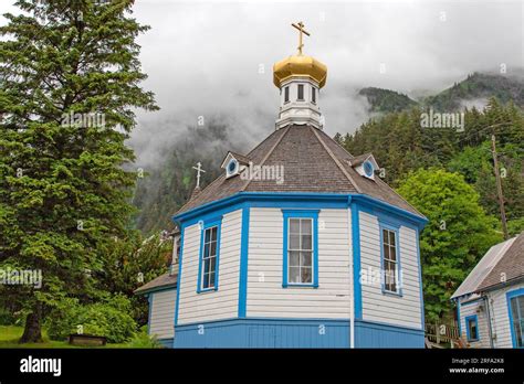 St Nicholas Russian Orthodox Church In Juneau Stock Photo Alamy