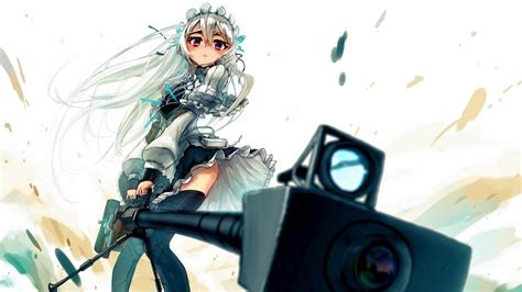 Anime Girl Sniper Rifle Chaika 4k 204 Wallpaper