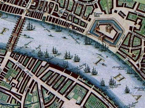 Vintage Map Of 17th Century London