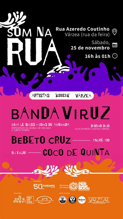 Projeto Som Na Rua Leva Shows Gratuitos V Rzea Neste S Bado Interd