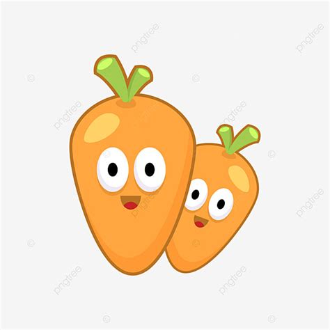 Cute Carrot Cartoon Mascot Illustration Carrot Cartoon Mascot Png