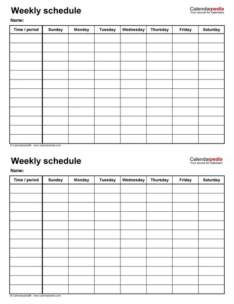 Browse Our Example Of College Class Schedule Maker Template For Free