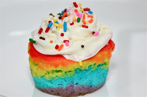 150 g unsalted butter (soft), 150 g caster sugar, 3 eggs, 150 g flour, 1 tsp baking soda, 1 tsp vanilla essence & food colouring. Running With Glitter: Rainbow Cupcakes