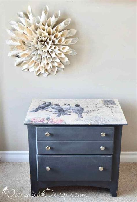Using Mod Podge To Transform Any Piece Of Furniture Recreated Designs