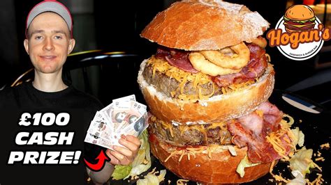 £100 Undefeated 5lb “crusty Cob” Burger Challenge In Scotland Youtube
