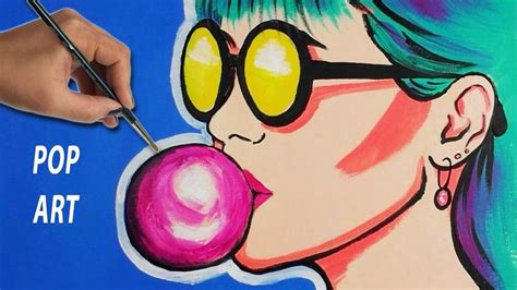 Pop Art Acrylic Painting For Beginners Step By Step Pop Art