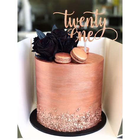 St Birthday Cakes For Female Rose Gold Get More Anythink S