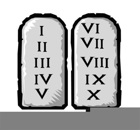 Ten Commandment Clipart Free Free Images At Vector Clip