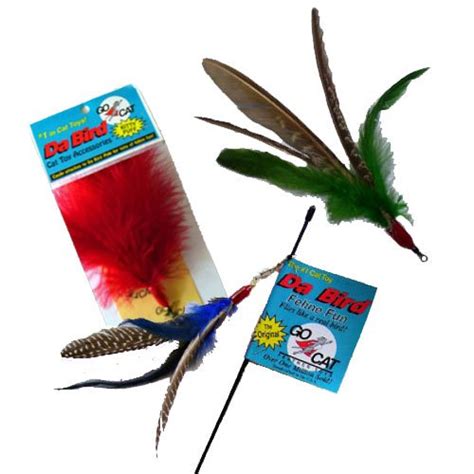 It is a simple wand with a feather attachment. Da Bird Cat Toy - Easy Store - 2 Part Pole from GO CAT ...