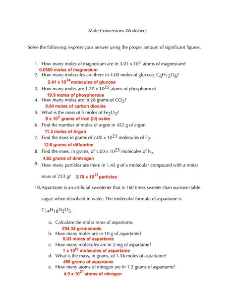 Ngpf calculate completing a 1040 answer key pdf.it may take up to 1 business day for your teacher account. Mole Conversions Worksheet Answer Key Chem 1A Studocu — db ...