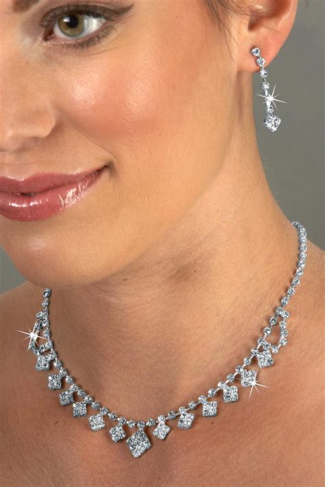 Rhinestone Jewelry Necklace Sets Wholesale