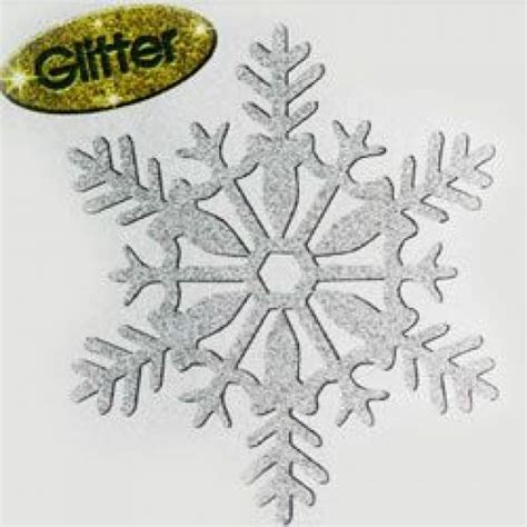 Snowflake Decoration Silver Glittered Plastic Party Products Australia