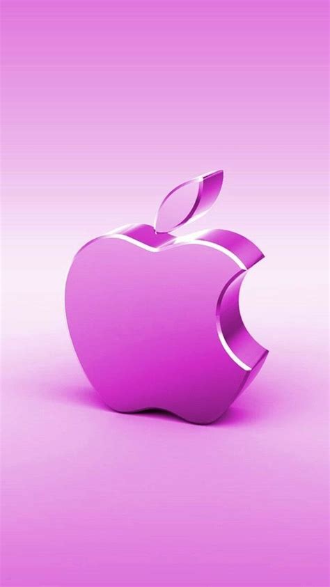 Pink Apple Iphone Homescreen Wallpaper Apple Wallpaper Apple Logo