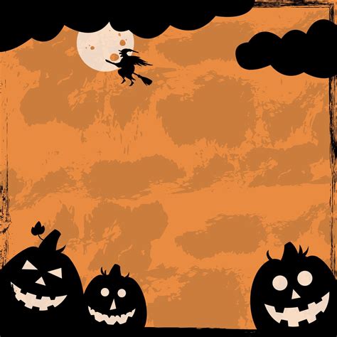 Scary Gloomy Orange Halloween Background Vector 3485036 Vector Art At