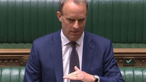 Dominic Raab Tells Pmqs The Uk Is Working ‘very Closely With Eu