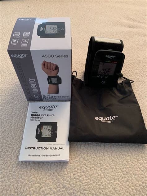 Equate 4500 Series Wrist Blood Pressure Monitor Brand New Adjustable