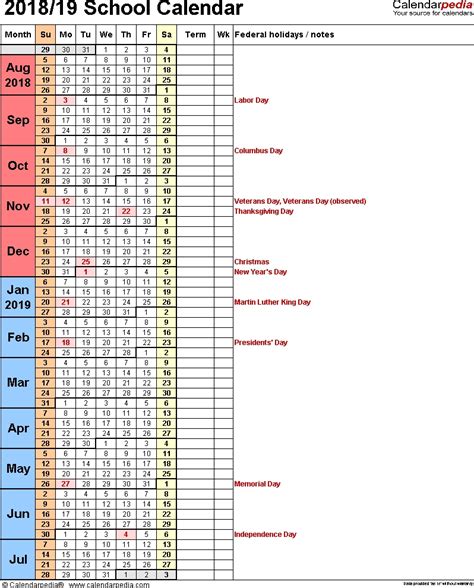 Special Days Calendat 2019 For Schools