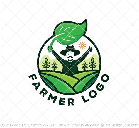 Farmer Logo And Business Card Template The Design Love In 2021