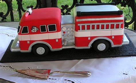 Fire Truck Birthday Cake With 5 Alarm Fun
