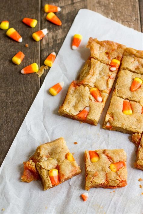 Candy Corn Blondies Wholefully
