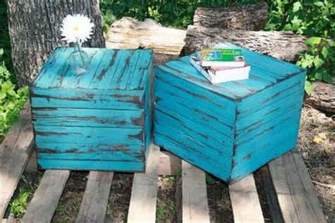 Find a wide selection of patio tables at great value on athome.com, and buy them at your local at home store. 12 DIY Pallet Side Tables / End Tables | 101 Pallets