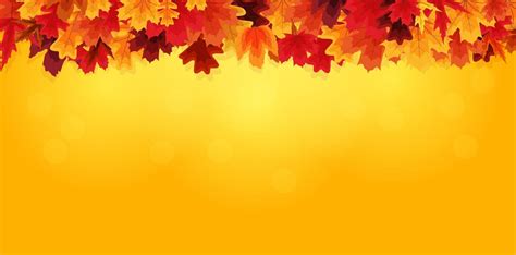 Shiny Autumn Leaves Banner Background 2462867 Vector Art At Vecteezy