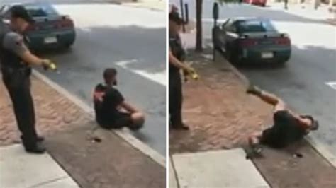 Cop Uses Stun Gun On Man Sitting On Curb Fox News Video