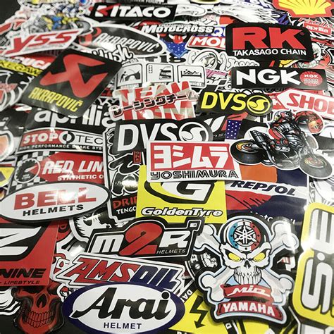 Racing Decals Stickers Lot Set 120 In Pairs Grab Bag Race Cars