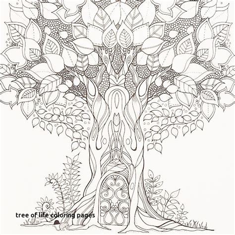 Tree Of Life Printable Coloring Pages Adult Sketch Coloring Page
