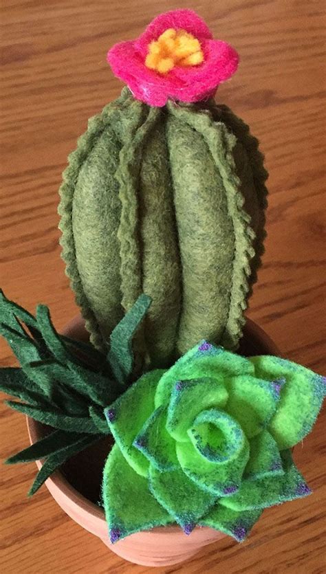 Craft A Felt Cactus And Succulent Garden With Easy Step By Step