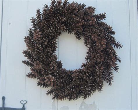 Hgtv Magazine Wreath Maine Made Pinecone Wreath Lavender