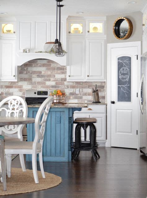 Each renovation project has its own budget to consider when diving into design. Do-It-Yourself Brick Veneer Backsplash | Brick backsplash, Brick backsplash kitchen, Whitewash ...